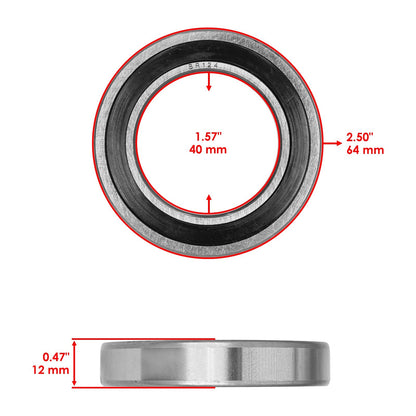 Wheel Ball Bearing and Seals Kit Rear for Yamaha YFZ450 (2006–2008)