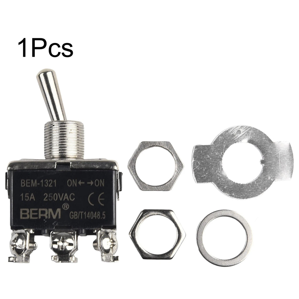Heavy Duty Double Pole Metal Toggle Switch for Car Accessory (20A)