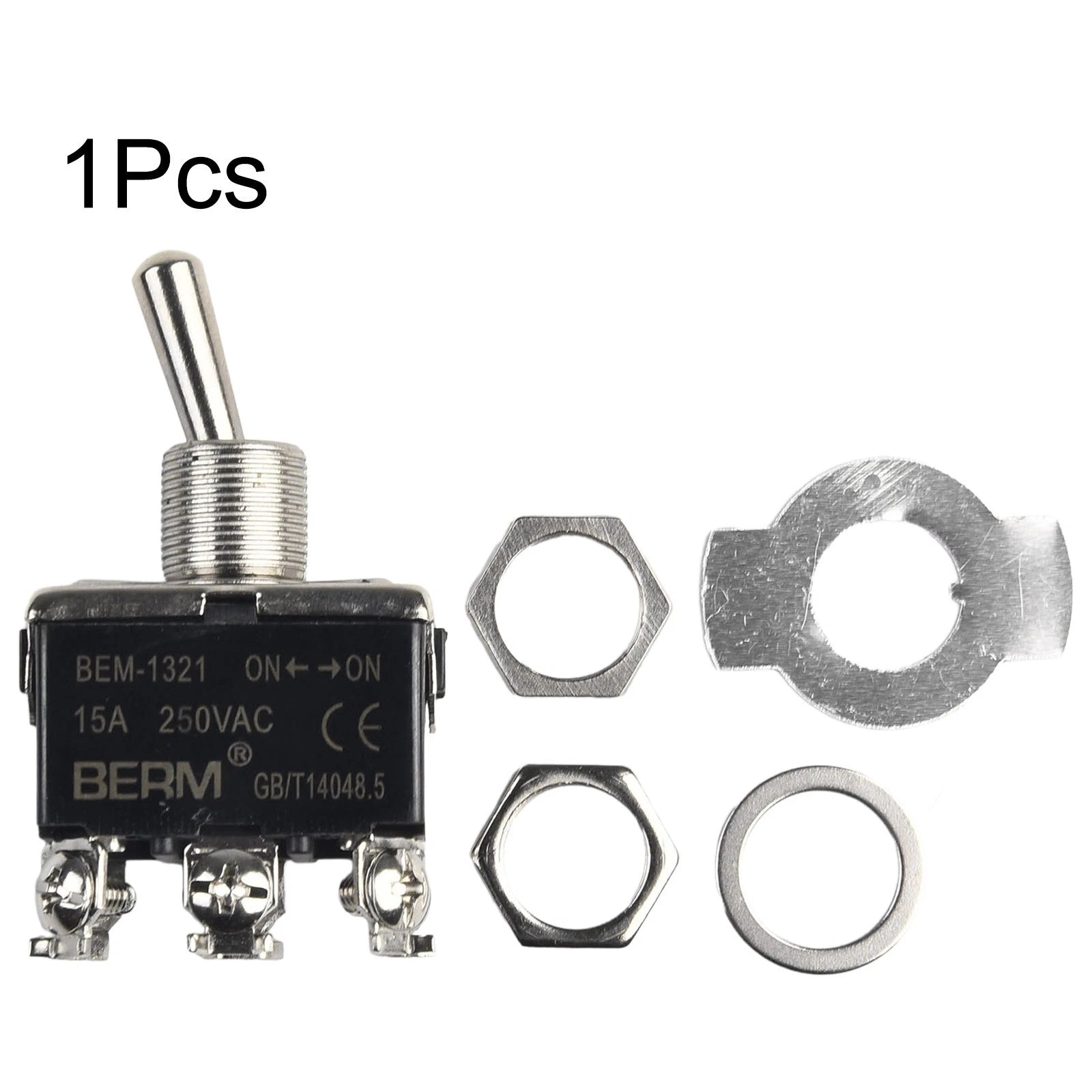 Heavy Duty Double Pole Metal Toggle Switch for Car Accessory (20A)