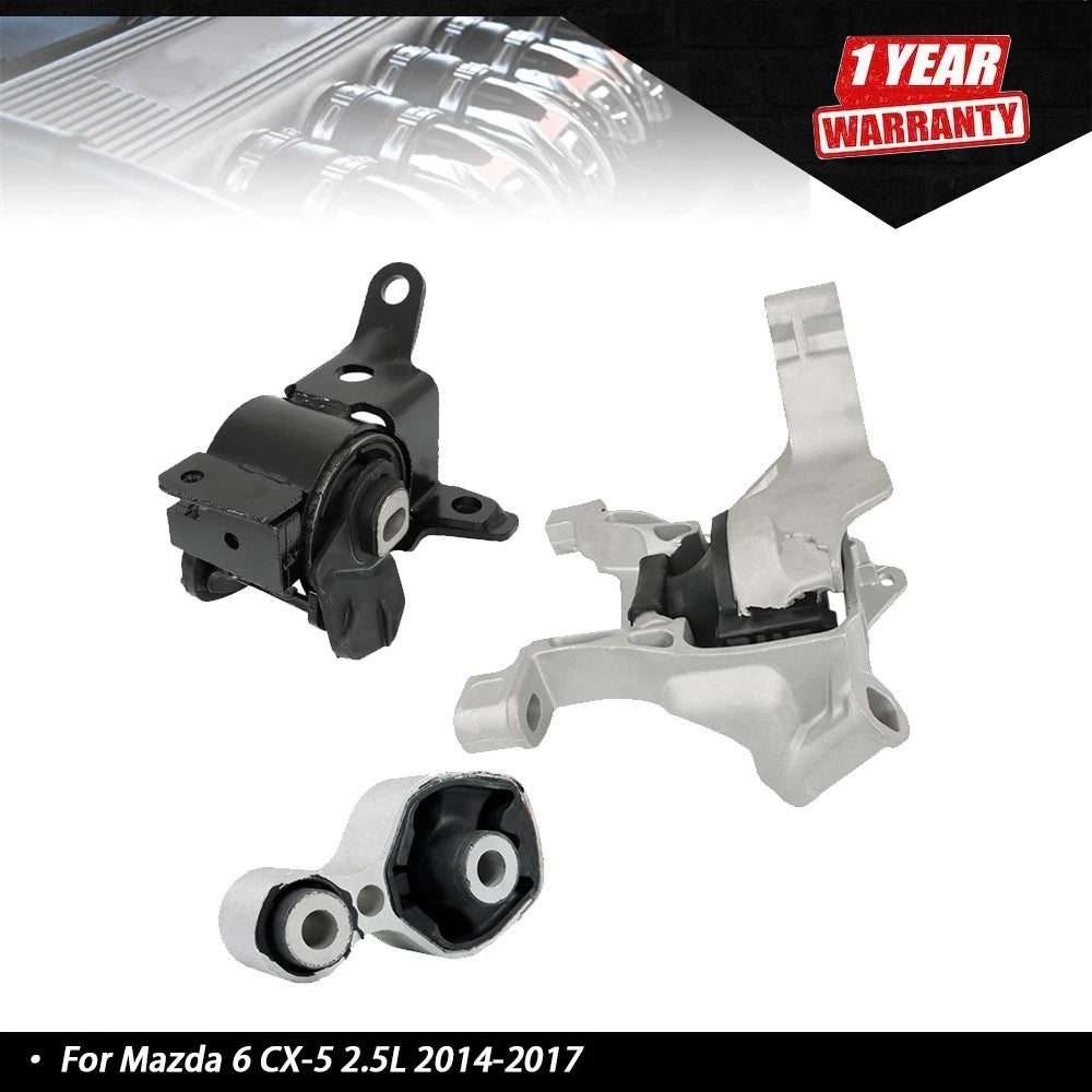 3pcs Engine & Trans Mounts for Mazda 6 (2014–2017) A4446 A4439