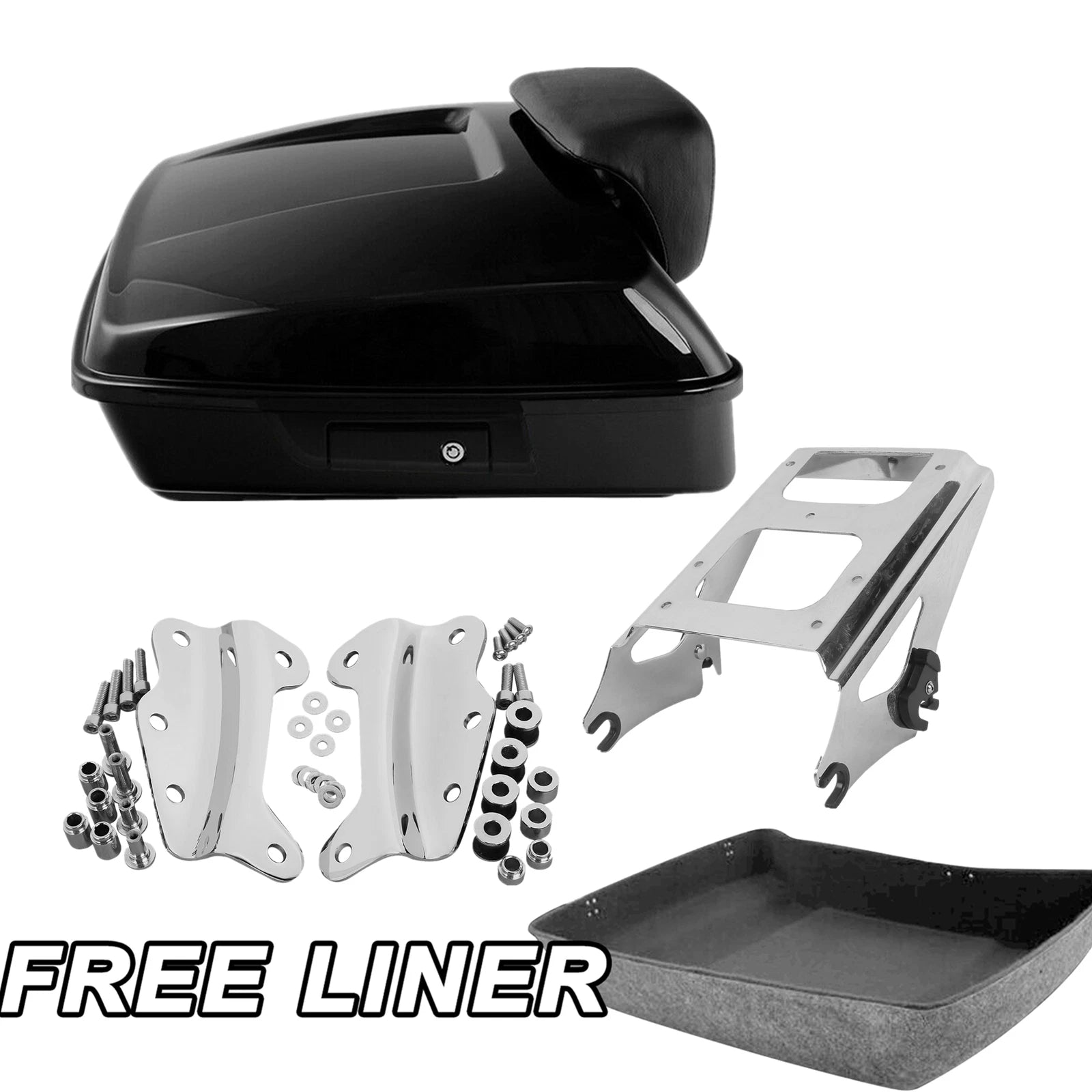 Trunk Pad Mount Rack Docking Hardware for Harley Touring (2009–2013)
