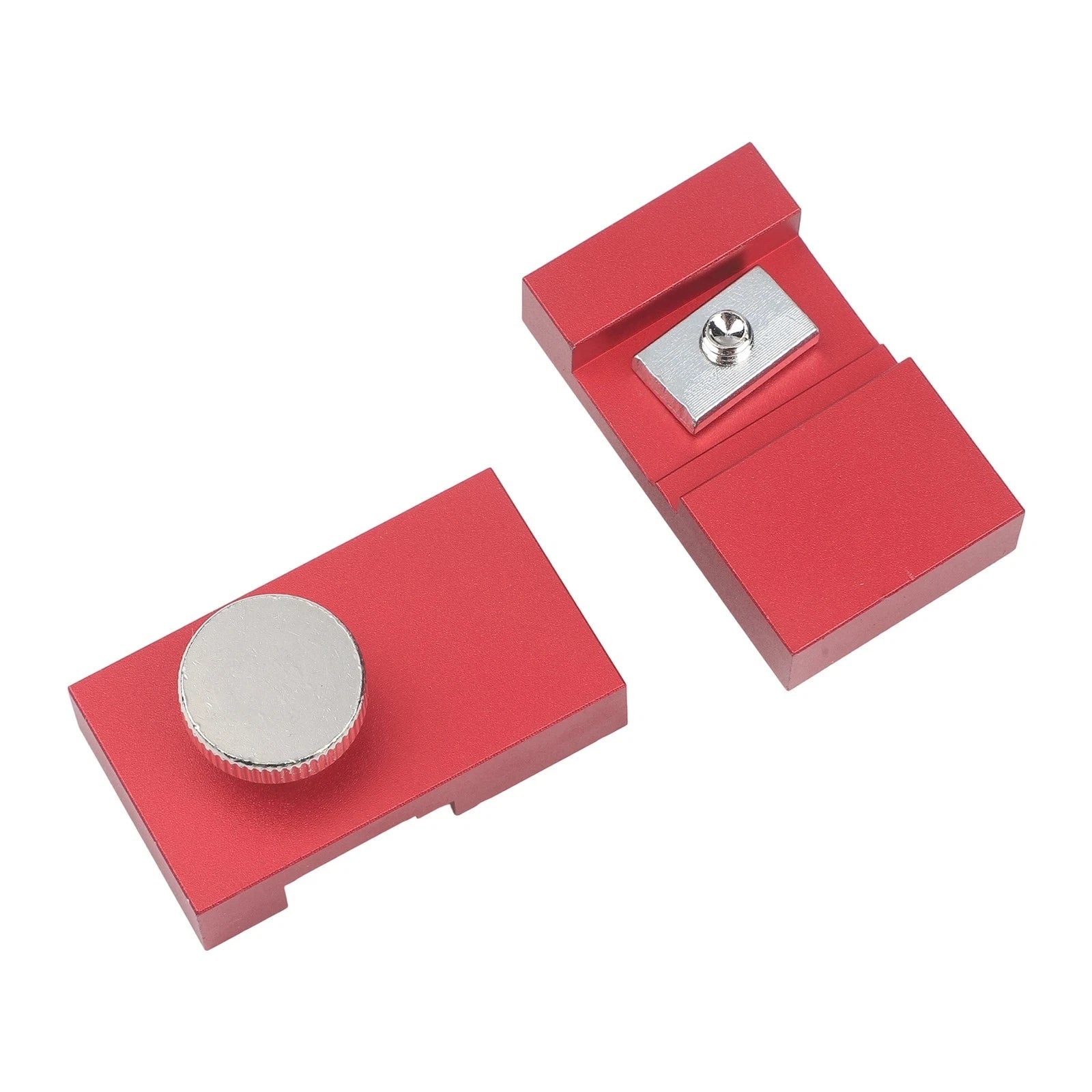 Router Track Adapter with Adjustable Stop Block for Straight Cuts (2.04x1.18in)