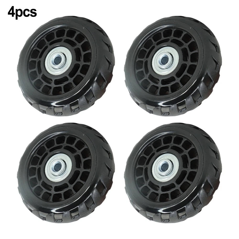 Set of 4 Replacement Wheels for Trolley Cases - Sturdy Lightweight Plastic