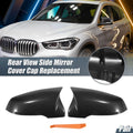 Rearview Mirror Cover Cap Replacement Carbon Fiber for BMW X1 X2 (2016–2024)