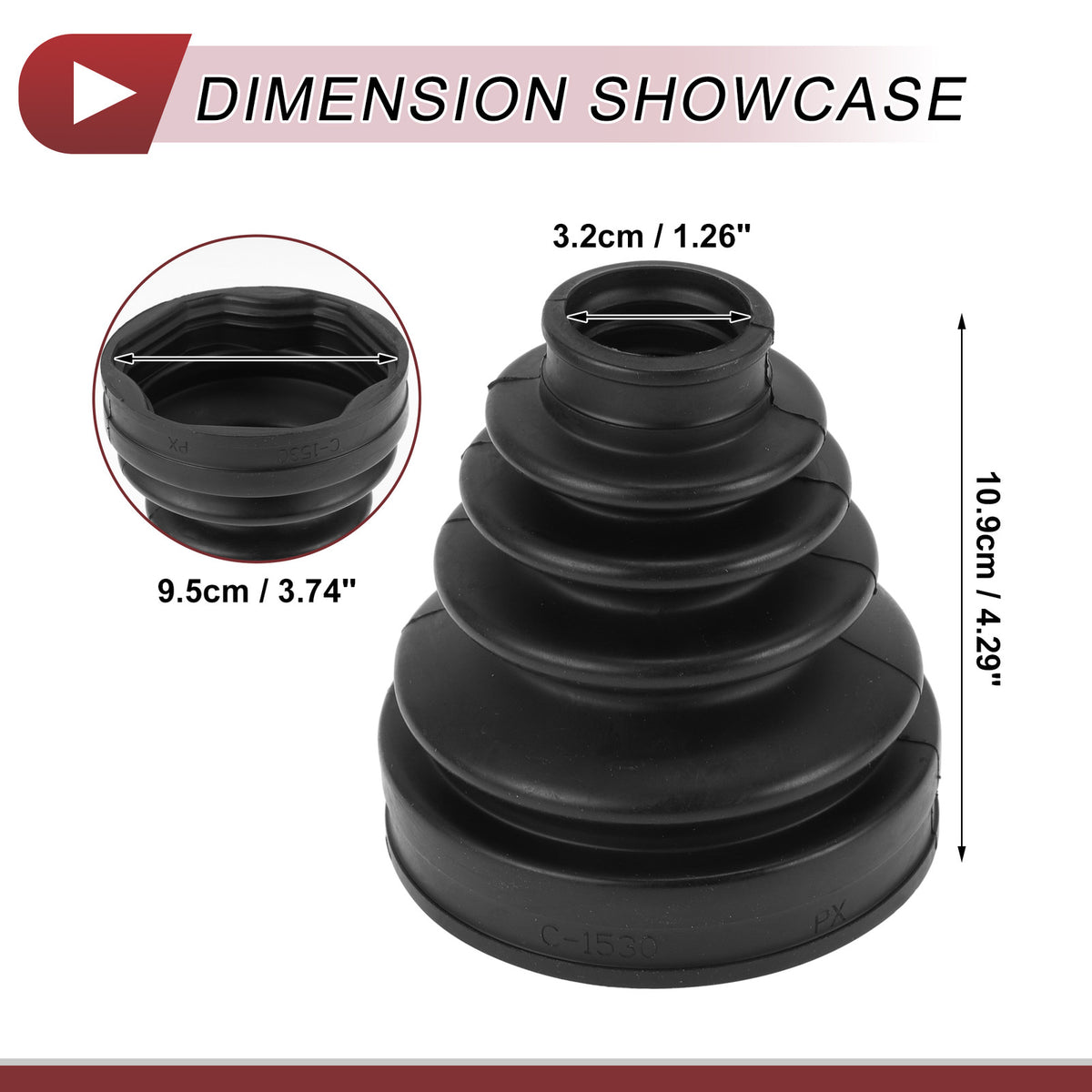 Inner CV Joint Boot Kit with Clamps for Toyota 4Runner (2024–2024)