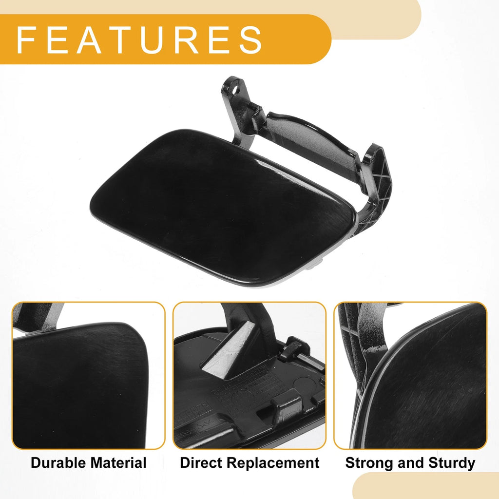 Front Left Washer Nozzle Cover Cap for Audi Q5 (2013–2017) 1 Pc Black