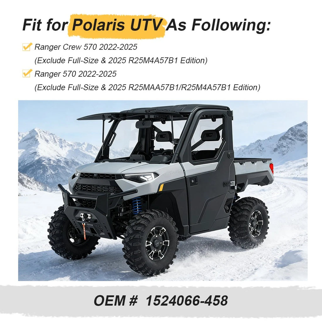 Matte Black Rim Cap for Polaris Ranger 570 Crew SP (2022–2025) #1524066-458