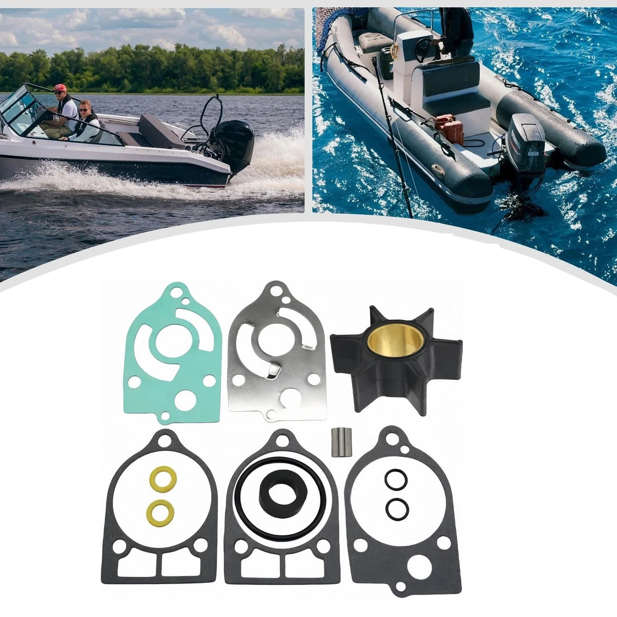 Outboard Water Pump Impeller Kit for Mercury 30-70 HP (89983T2)