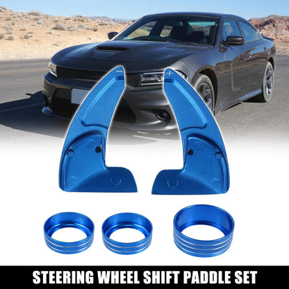 Steering Paddle Shifter AC Volume Knob Cover for Dodge Charger (2015–2023)