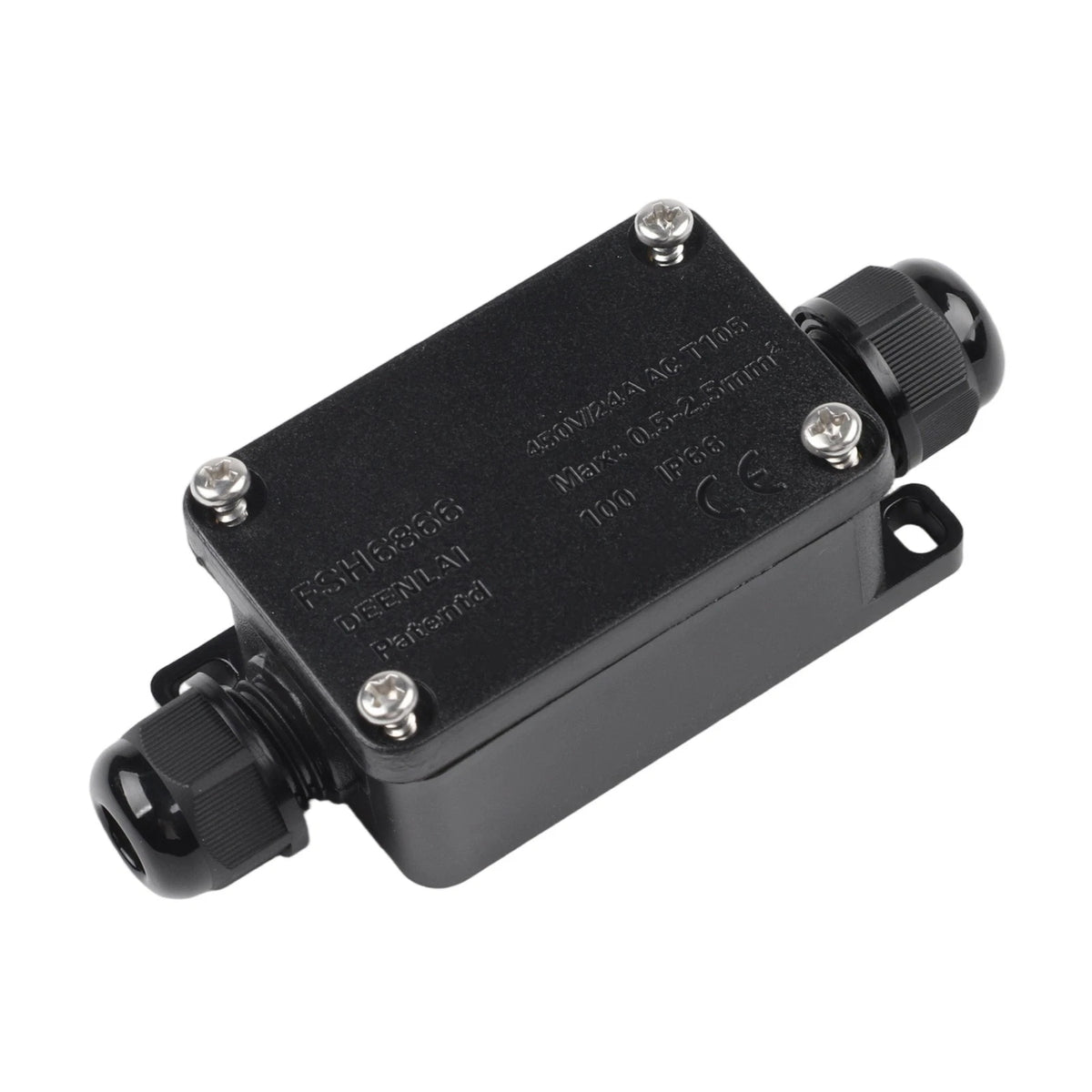 2 Way Waterproof Junction Box IP66 Cable Connector for Outdoor Use