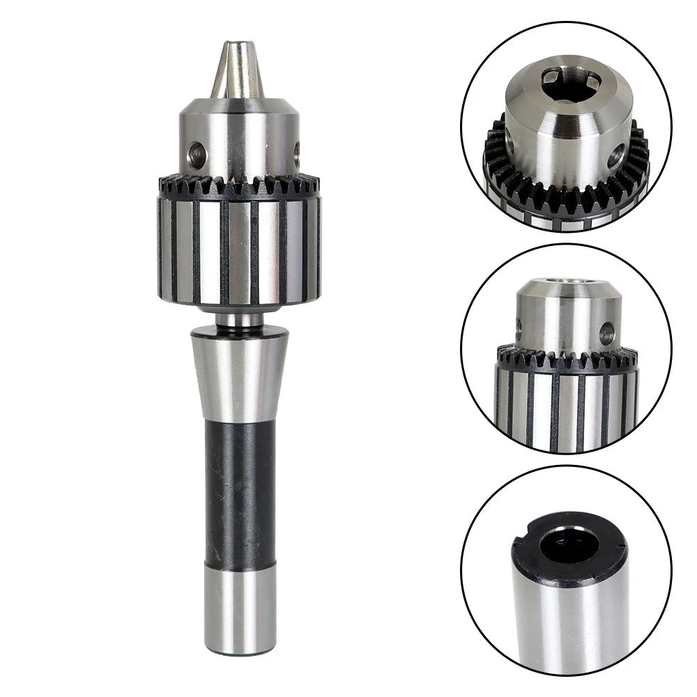 R8 Shank Precision Integrated Key with Heavy Drill Chuck 1/2" Capacity