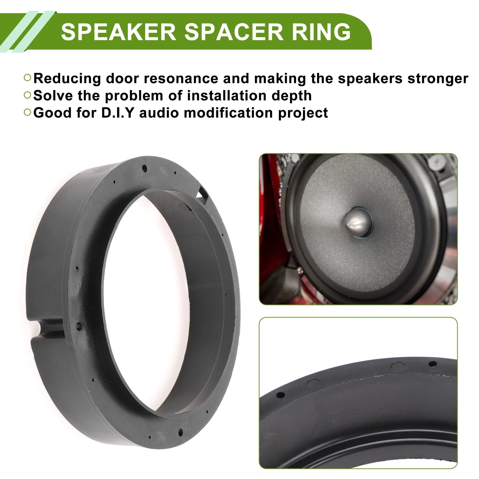 2X Speaker Spacer Ring Adapter for Volkswagen Golf