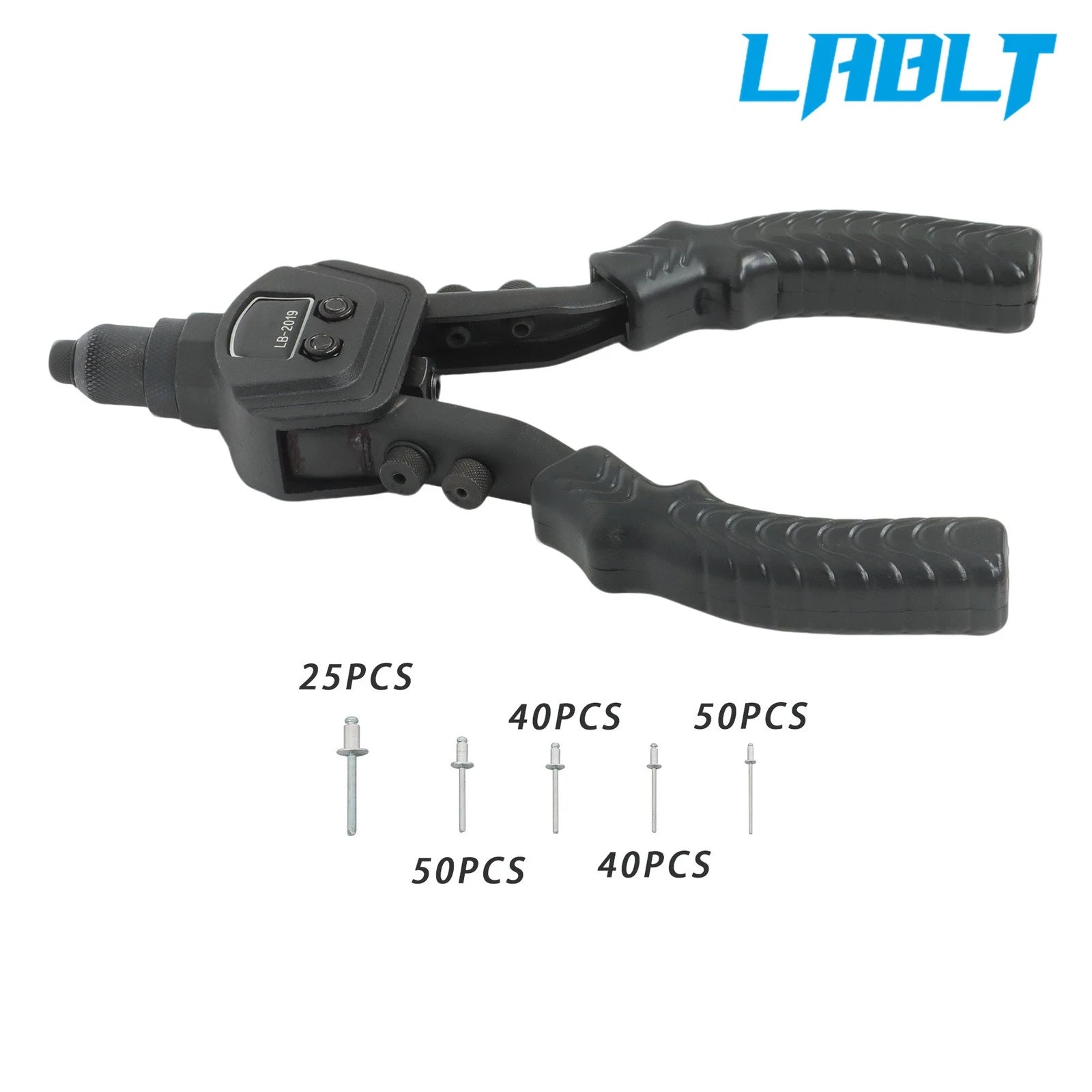 Riveting Gun Tool Set for LABLT (200 Rivets, 5 Sizes)