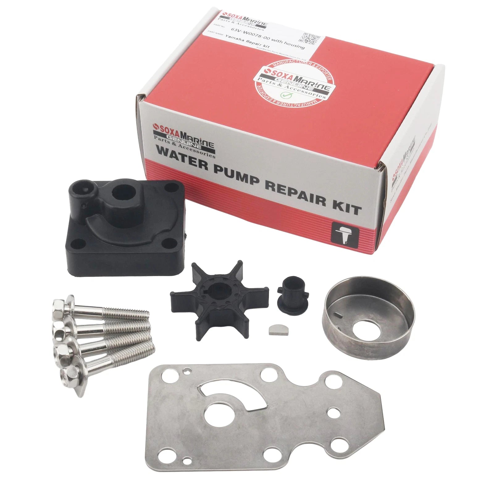 Outboard Water Pump Rebuild Kit for Yamaha 9.9 15 HP (F9.9 T9.9 F15)