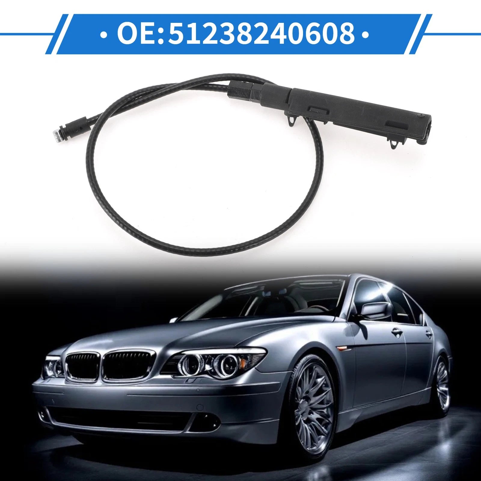 Hood Release Cable for BMW 745Li 745i (2002–2005)