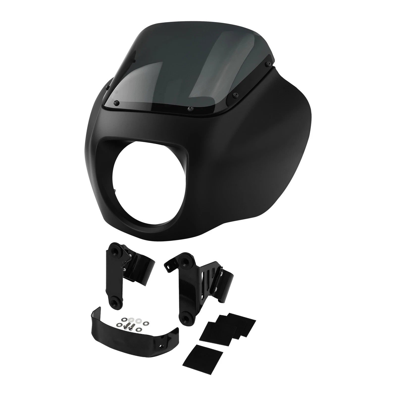 Headlight Fairing with Bracket for Harley Softail FXST FXBBS (2018–2025) Black Denim