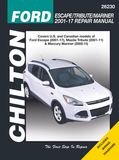 Chilton Shop Manuals for Ford Escape & Mazda Tribute (2001–2017)