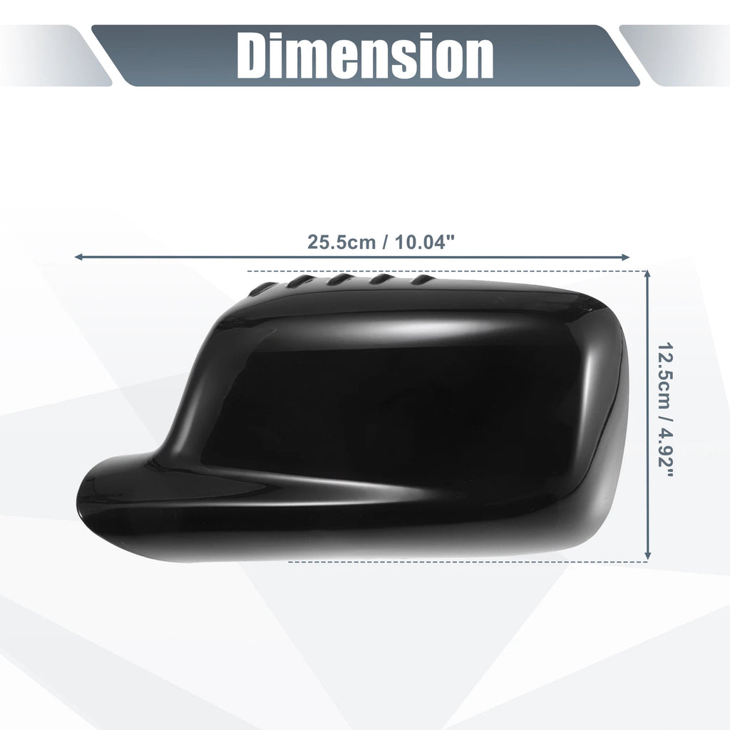 Left Side Mirror Cover Cap Gloss Black for BMW 3 Series E46, 7 Series E65 E66