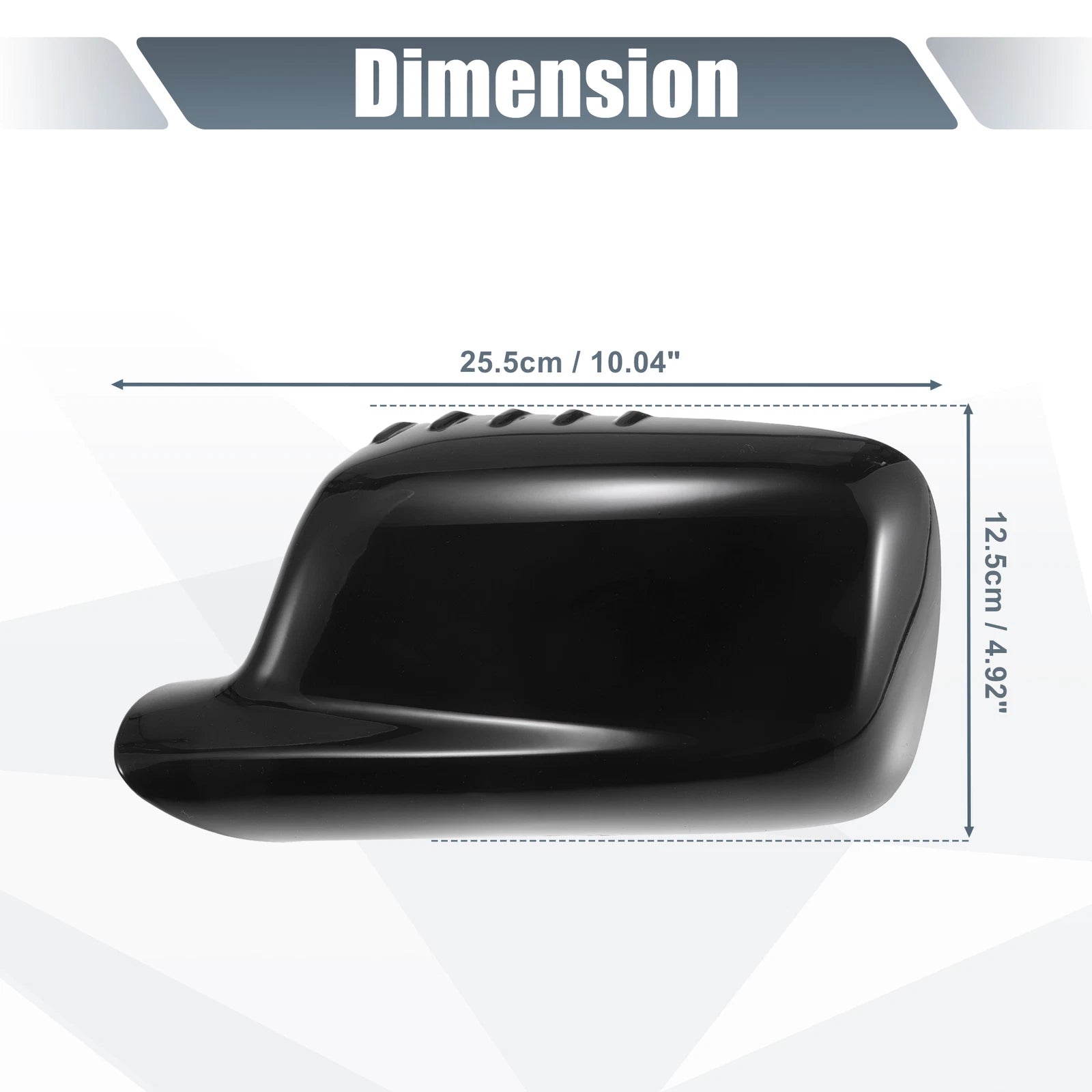 Left Side Mirror Cover Cap Gloss Black for BMW 3 Series E46, 7 Series E65 E66