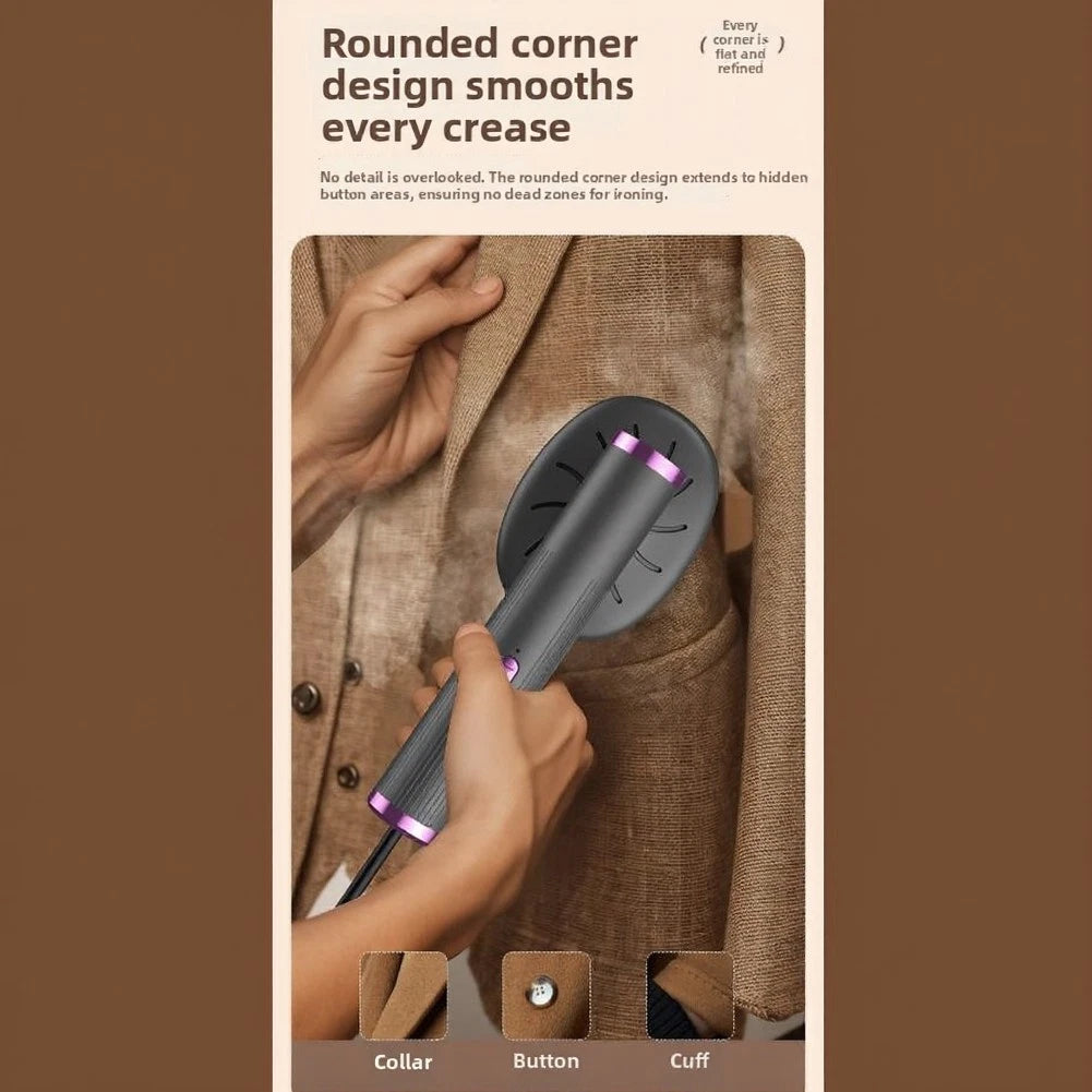 Handheld Steamer Iron for Travel (Fast Heat Fabric Refreshing Tool)