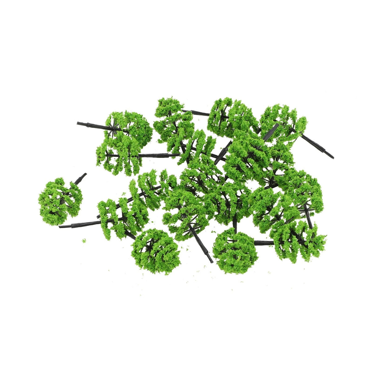 20pcs Model Trees for Train Railroad Diorama (1:100 Scale)