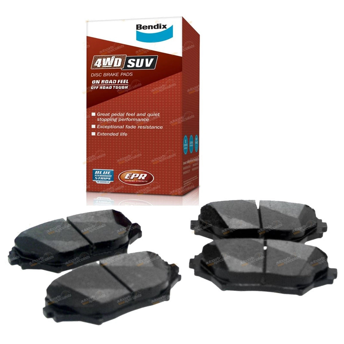 Bendix 4WD Front Disc Brake Pads for RAV4 (2000–2006) 1AZ-FE 2AZ-FE