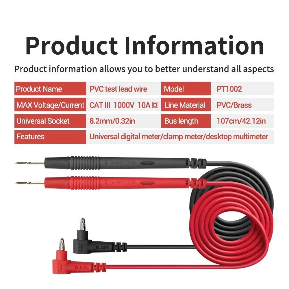 Multimeter Probes for Accurate Testing (Gold Color)