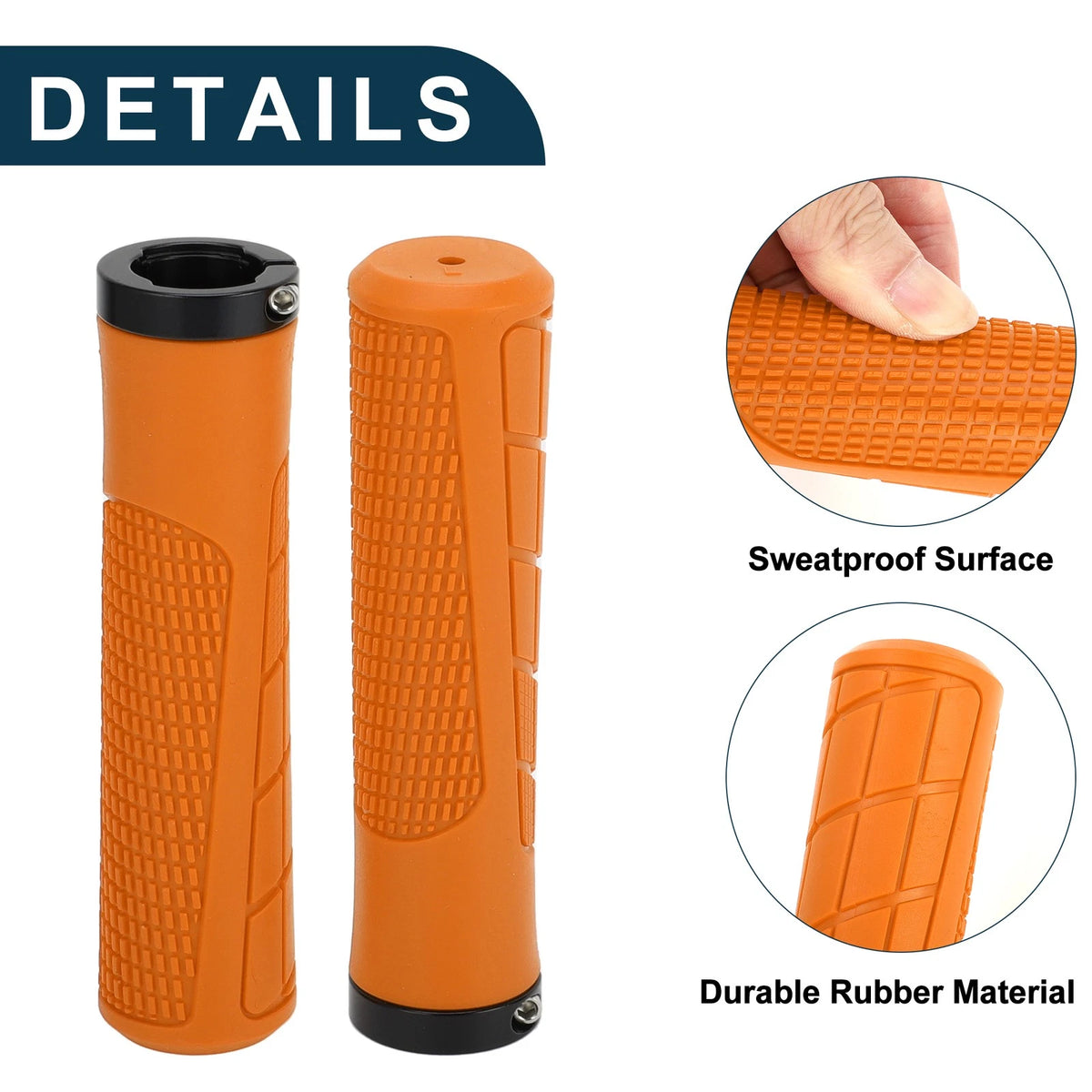 Bike Handlebar Grips 135mm Replacement Soft End Covers for MTB Pair (1)