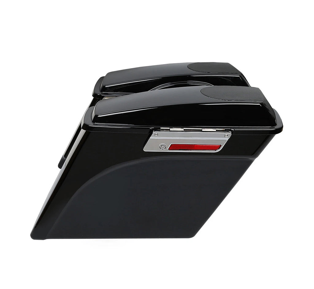 5" Extended Hard Saddlebag Speaker Lids & Brackets for Harley Softail (1984–2017)