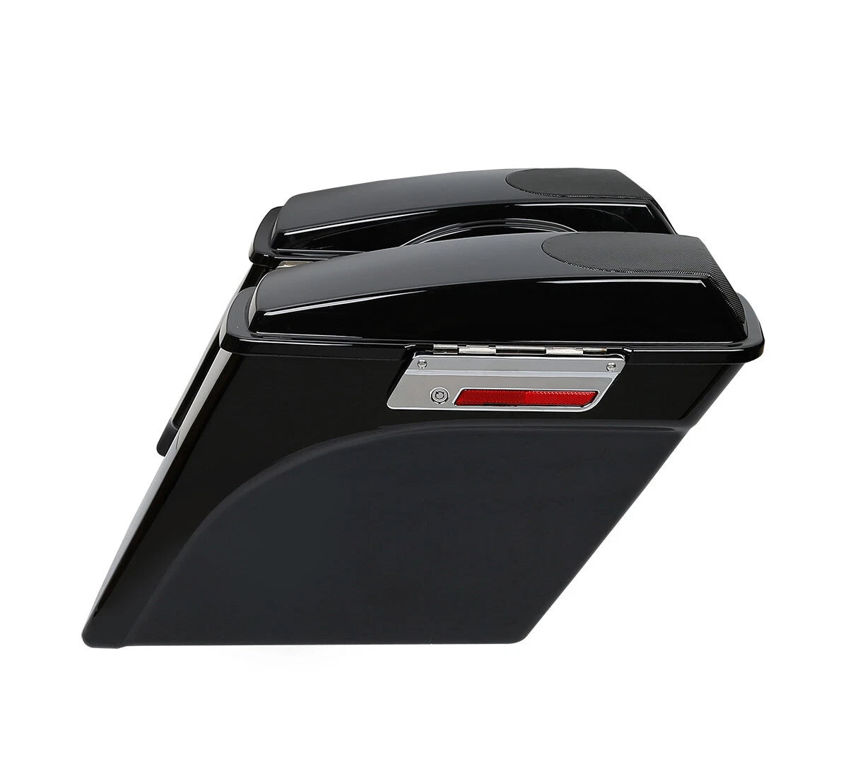 5" Extended Hard Saddlebag Speaker Lids & Brackets for Harley Softail (1984–2017)