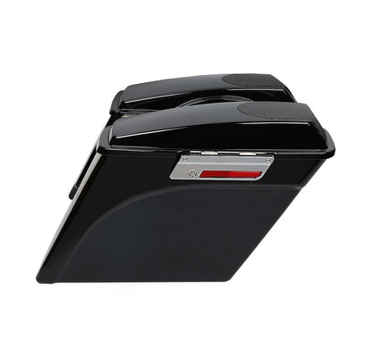 5" Extended Hard Saddlebag Speaker Lids & Brackets for Harley Softail (1984–2017)