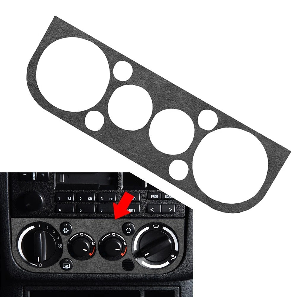 Suede Black AC Climate Control Panel Cover Trim for BMW 3 Series E36 (1991–1999)