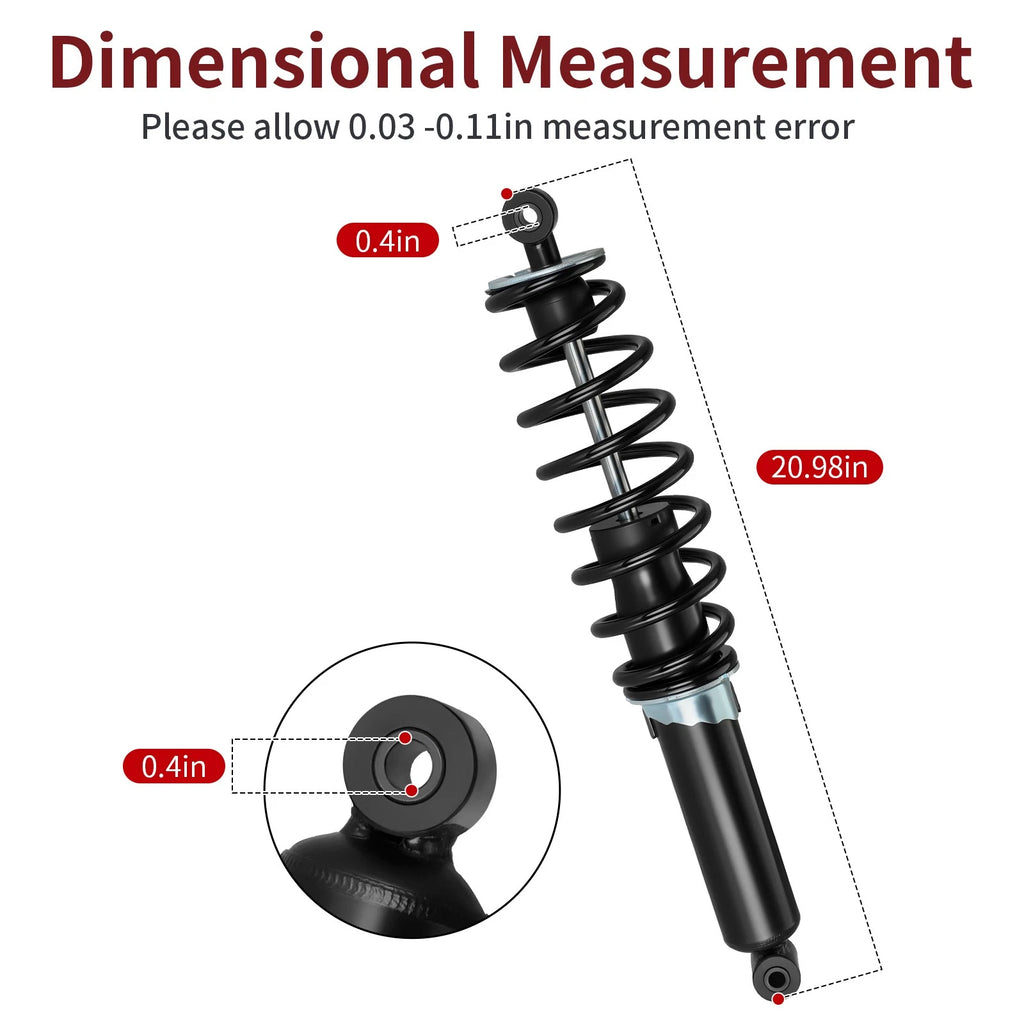 Set of 2 Rear Shock Absorbers for Polaris Sportsman 550 850 Touring EPS (2010)
