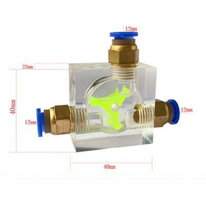 Acrylic Body Water Flow Indicator for PC Cooling Systems (1/4-3/8 Inch)