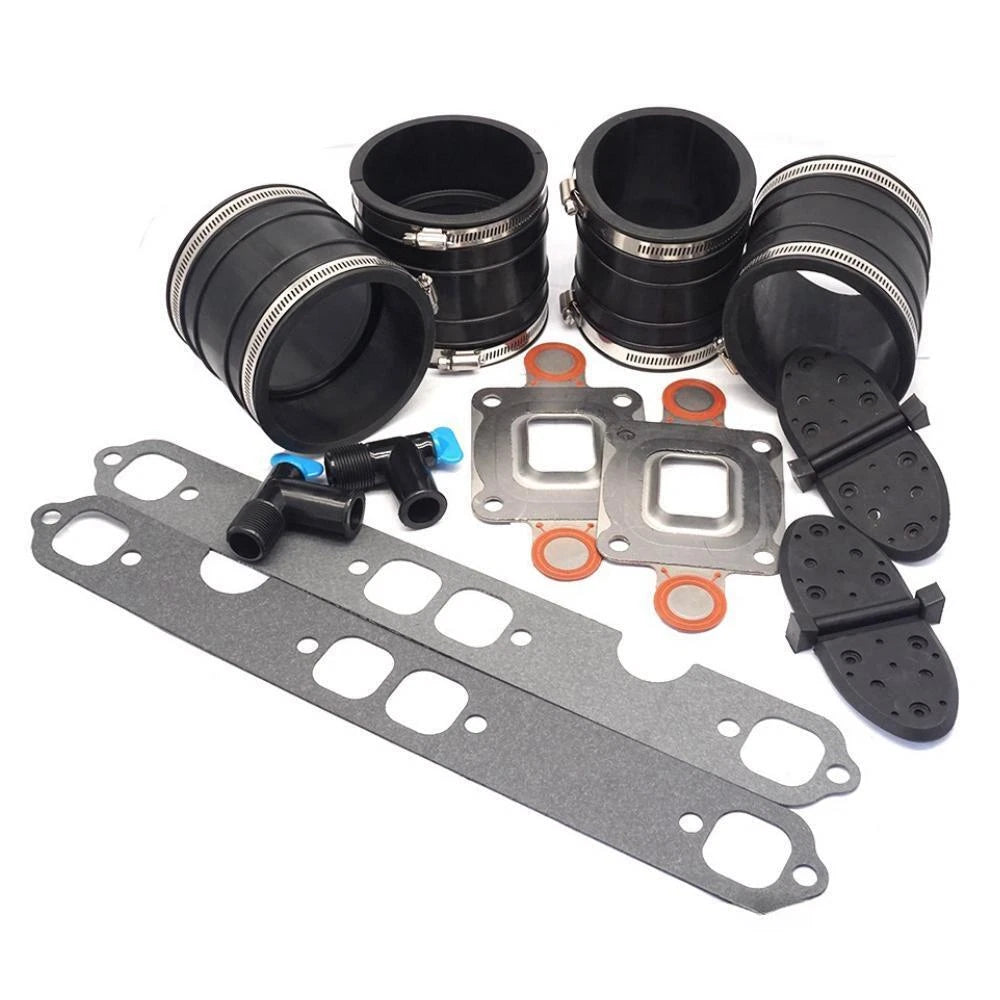 Exhaust Manifold Kit with Bellow & Gasket for Mercruiser (DRY JOINT) 32-44348T, 27-33395B