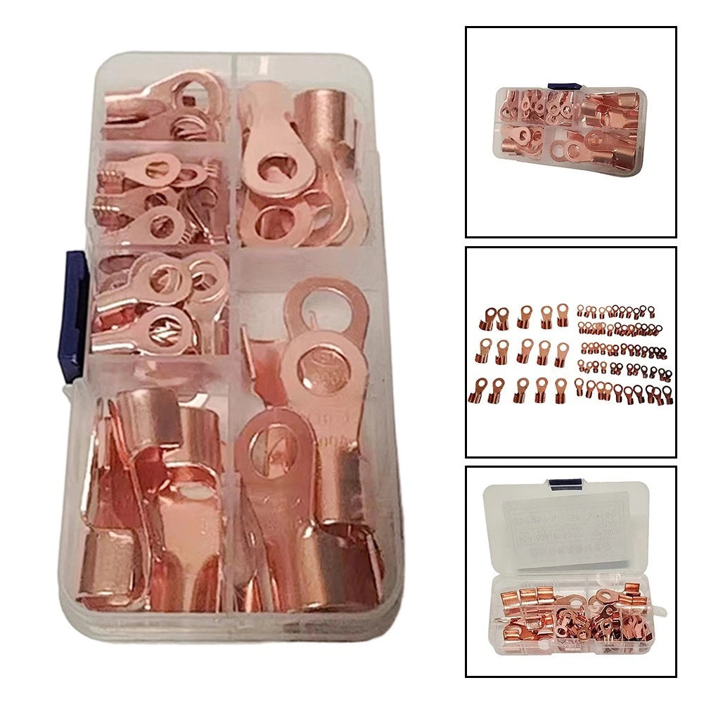75PCS Crimp Connector Kit for Battery Cable Splice (40-300A)