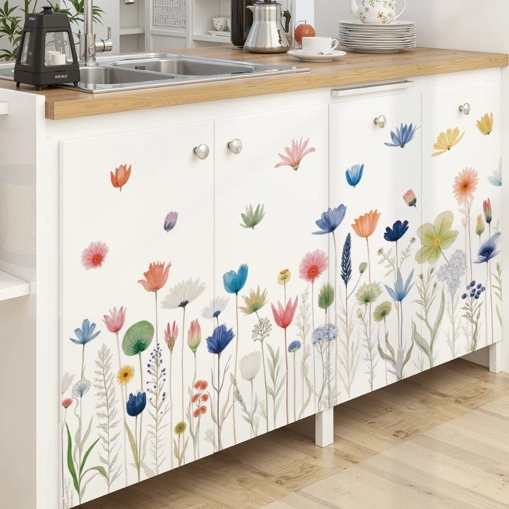 Floral Wall Decals for Living Room (Creative Repositioning)