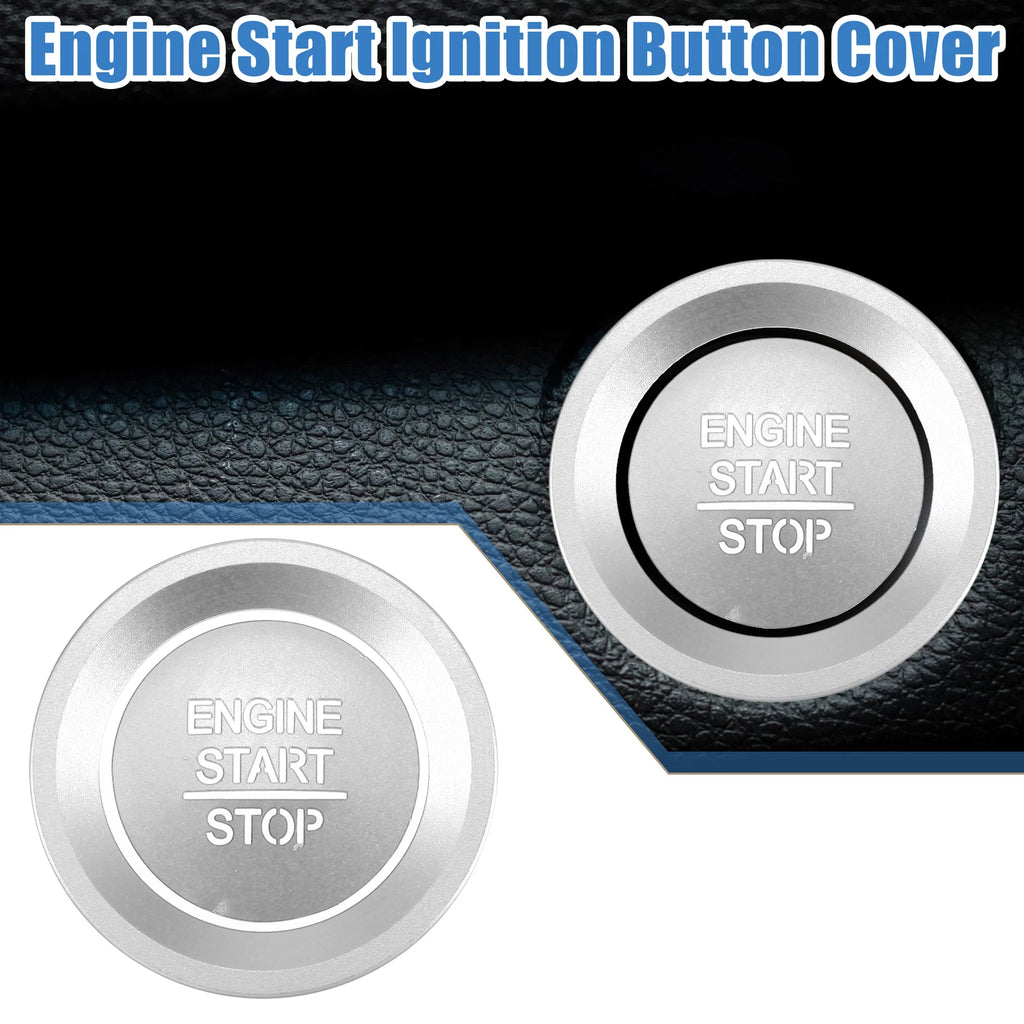 Ignition Button Sticker for Honda Accord (2018–2022) Silver Tone