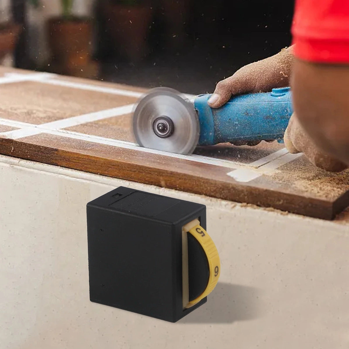 Angle Grinder Speed Regulator with 6 Settings for Polishing
