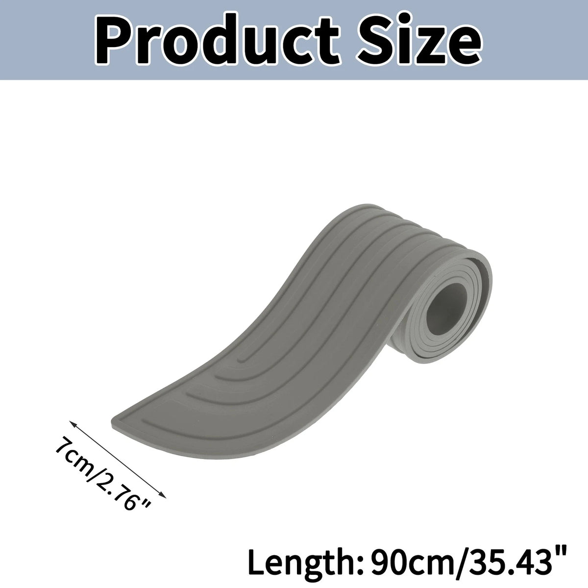 Rear Bumper Edge Guards for Universal Vehicles (90cm/35.4" L, 7cm/2.8" W)