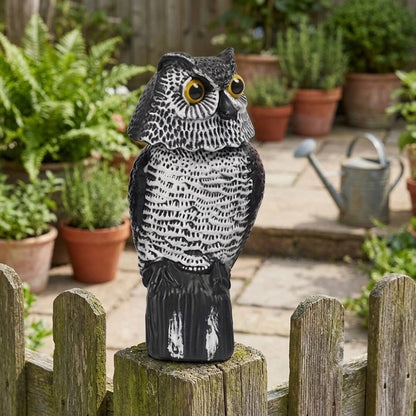 Owl Garden Statue 27 cm for Outdoor Stability (No Part Numbers)