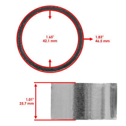 Exhaust Muffler Silencer Pipe Gasket for Yamaha Virago 1000 XV1000 (1984–1985)