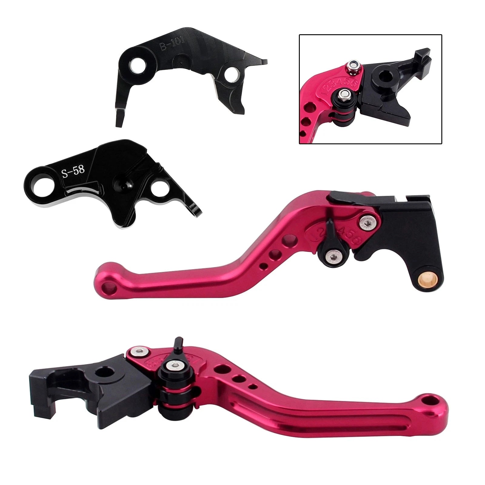 Short Clutch Brake Lever for Yamaha YZF R7 MT-10/SP FZ-10/SP (2022–2023)