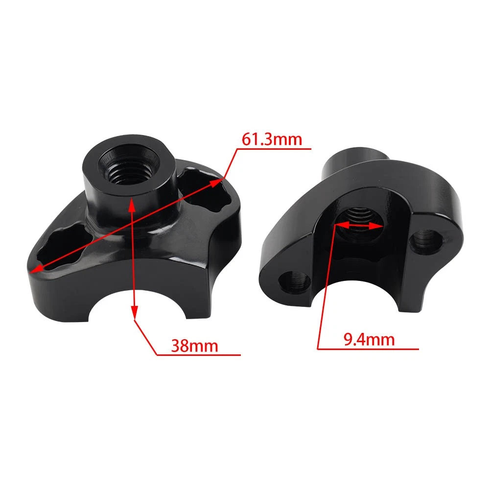 CNC 1" Handlebar 1-1/2" Risers w/Mount Screws Chrome for Harley Davidson