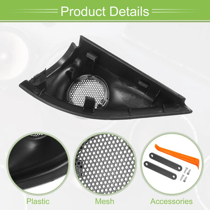 A Pillar Door Tweeter Speaker Cover Trim for Honda VEZEL HRV (2014–2014) Black