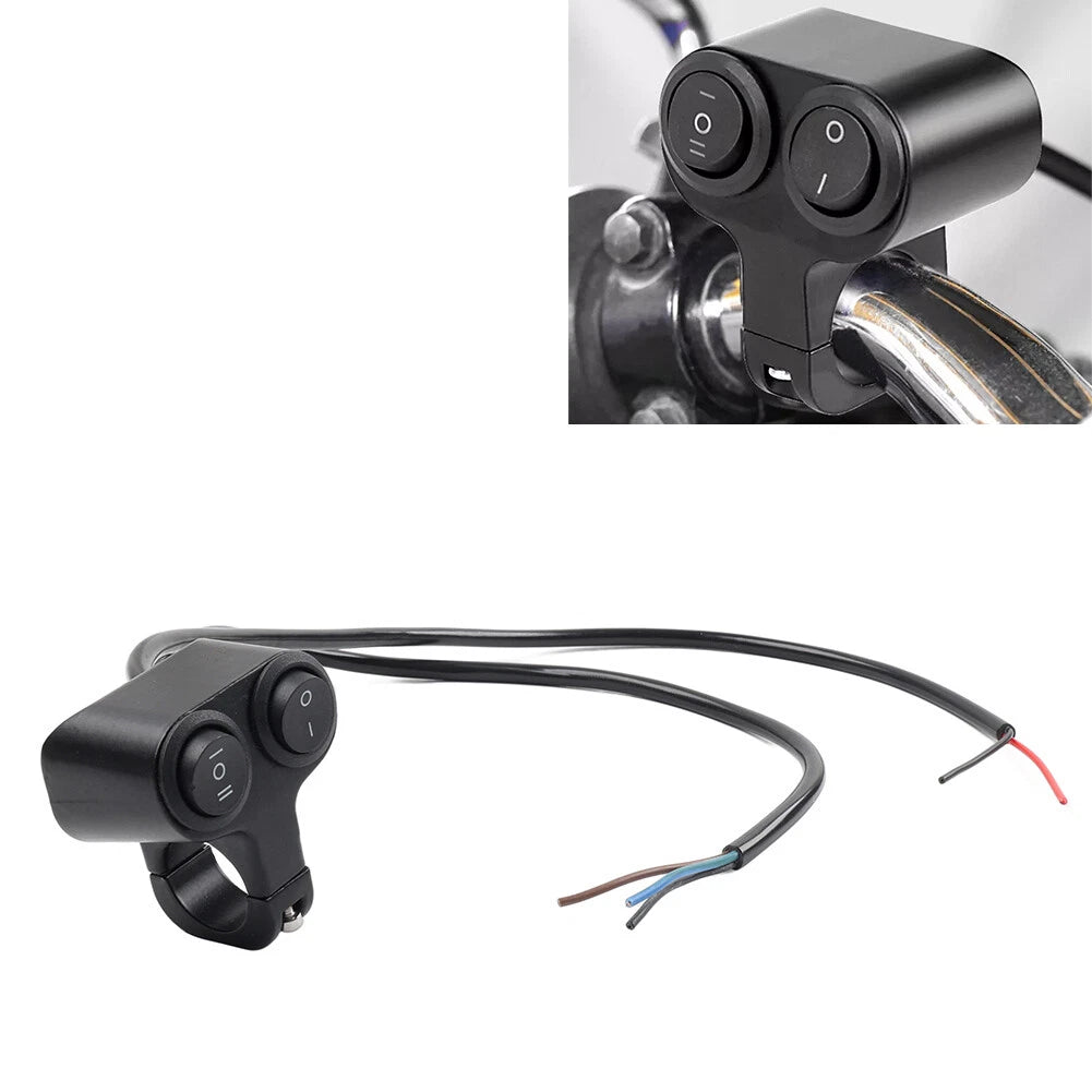 Dual Button On Off Switch for Motorcycle ATV (7/8")