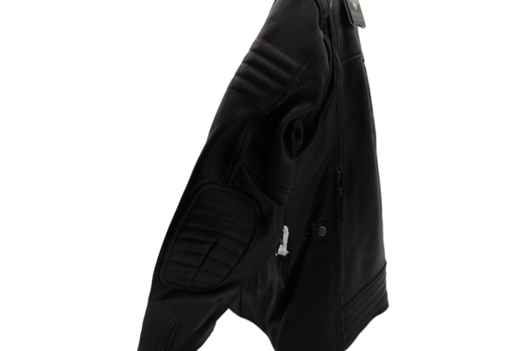Leather Jacket for Harley-Davidson Heather Ave Triple Vent (Large)