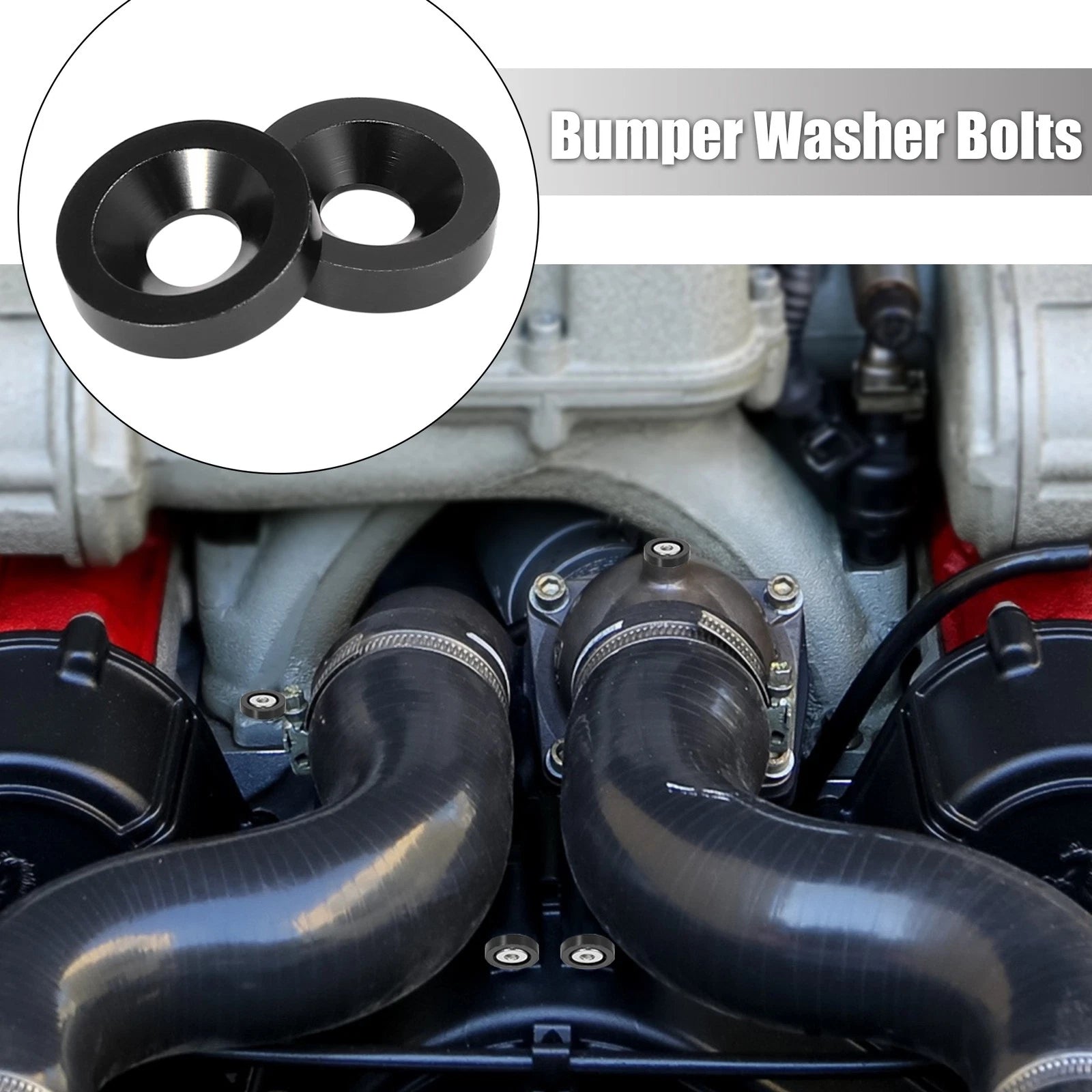25pcs Mudguard Washer Bolts M6x1.0 for Universal Car Bumper