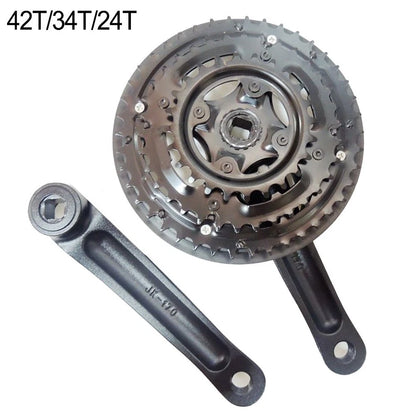 Triple Crankset 170MM 42-34-24T for Bike (No Specific Model)