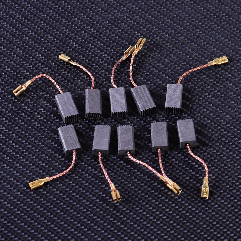Replacement Motor Carbon Brushes for Electric Drill Angle Grinder (Pack of 10)